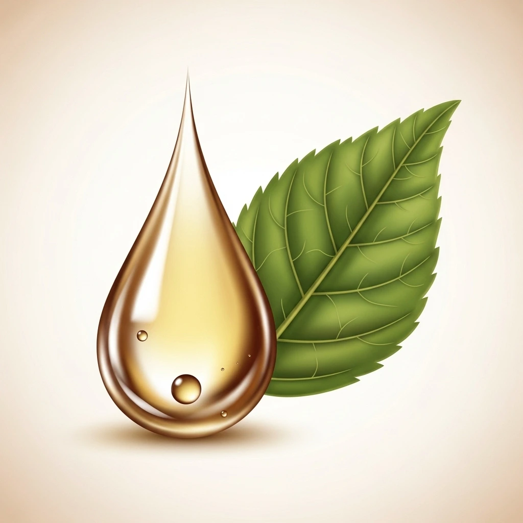 Icono de gota de aceite capilar